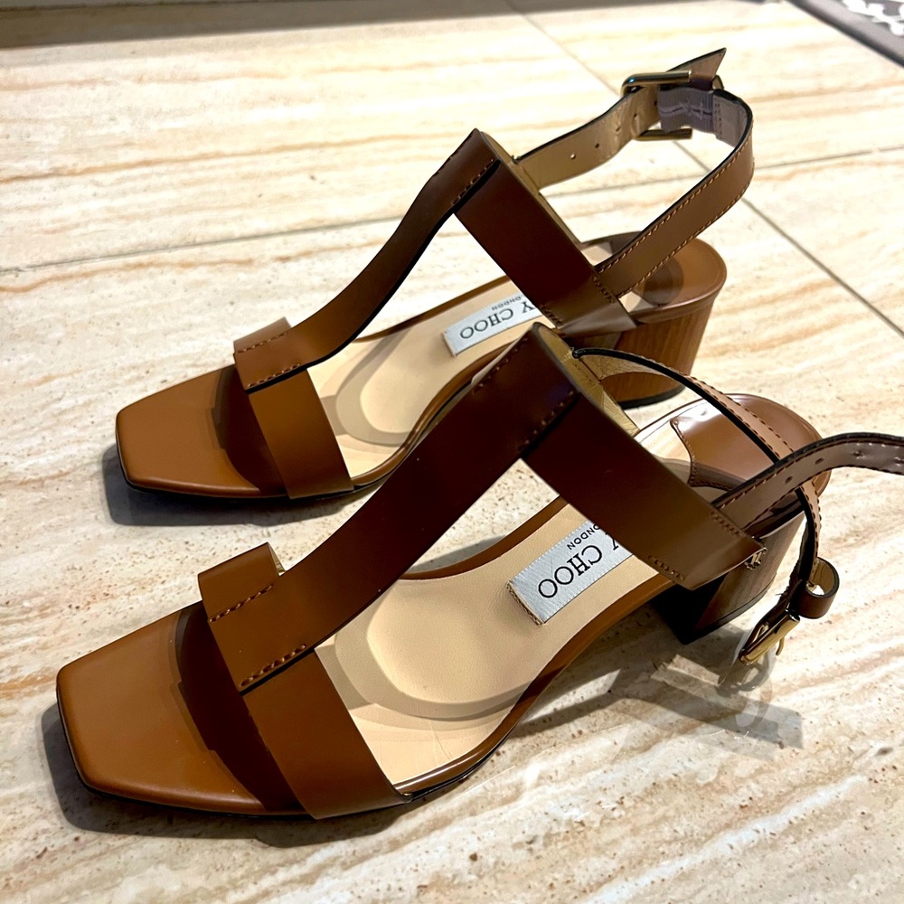 Jimmy Choo 2 inch brown heels